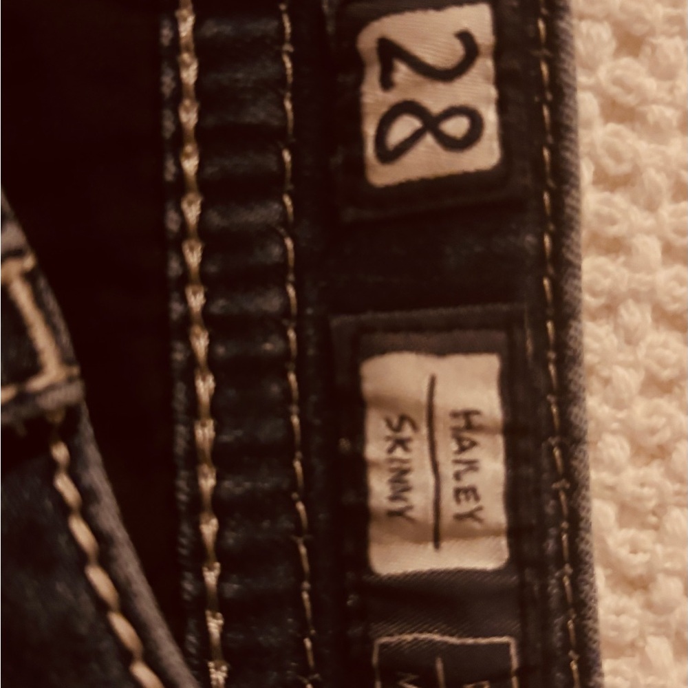 Miss Me Bootcut Jeans with Leopard Sequin Trim Size 28 - Picture 5 of 9